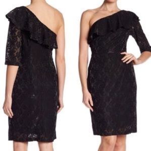 Superfoxx Lace One Shoulder Mini Dress